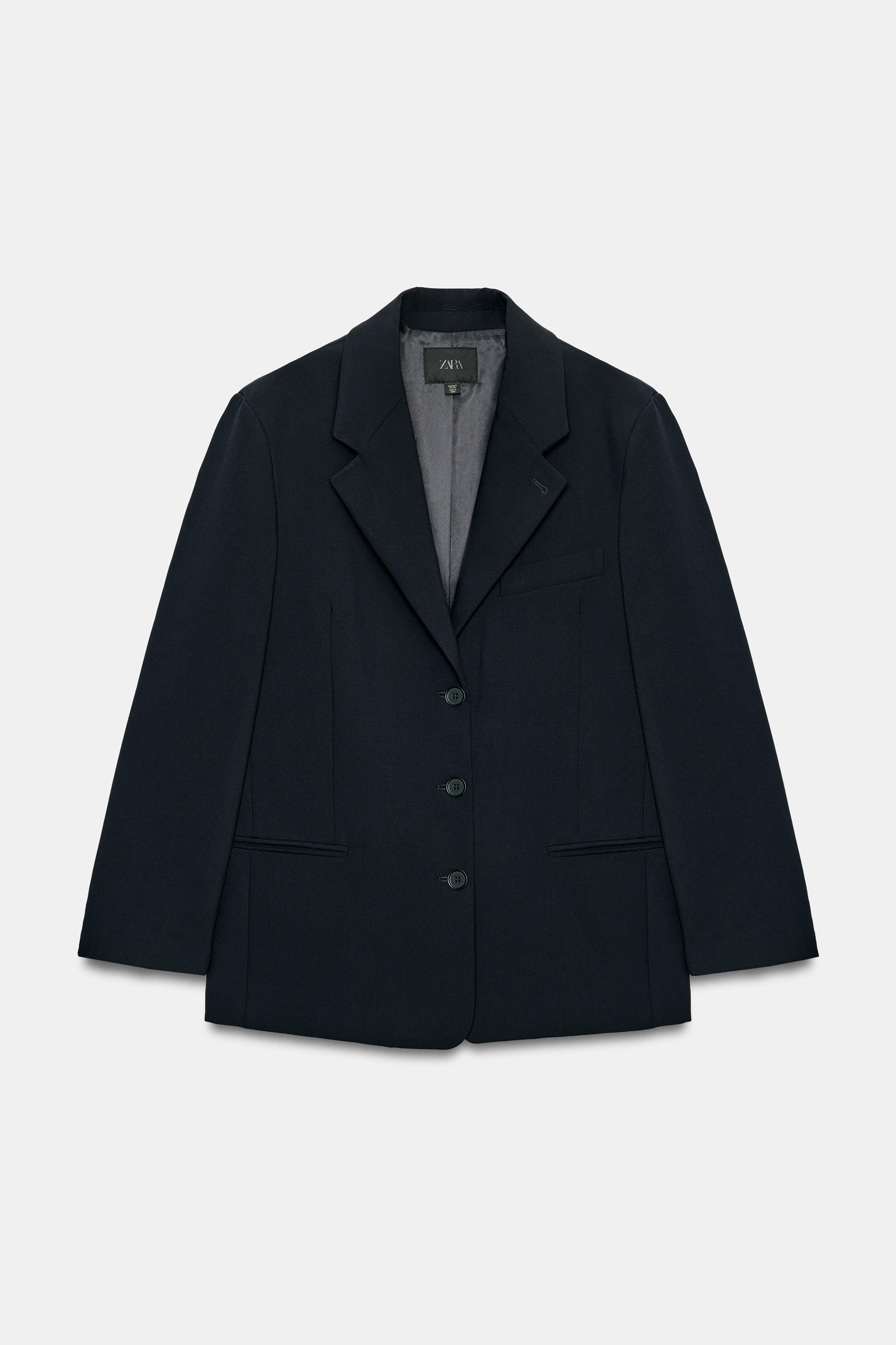 OVERSIZE BLAZER WITH SHOULDER PADS