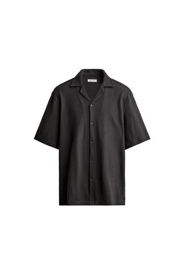 CHEMISE STRUCTUREE REGULAR FIT - Charbon de Zara