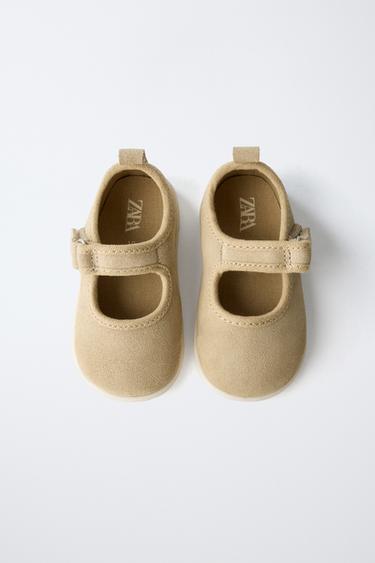 LEATHER BAREFOOT BALLERINAS - Sand Brown by Zara - Image 7