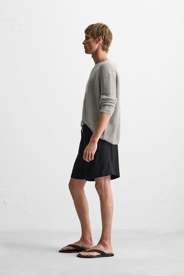 BERMUDA FLUIDE RELAXED FIT - Bleu de Zara - Image 3