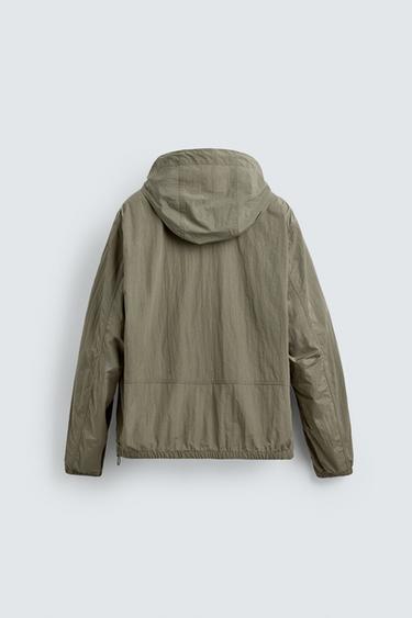 LIGHTWEIGHT TECHNICAL JACKET - Grey green by Zara - Image 7