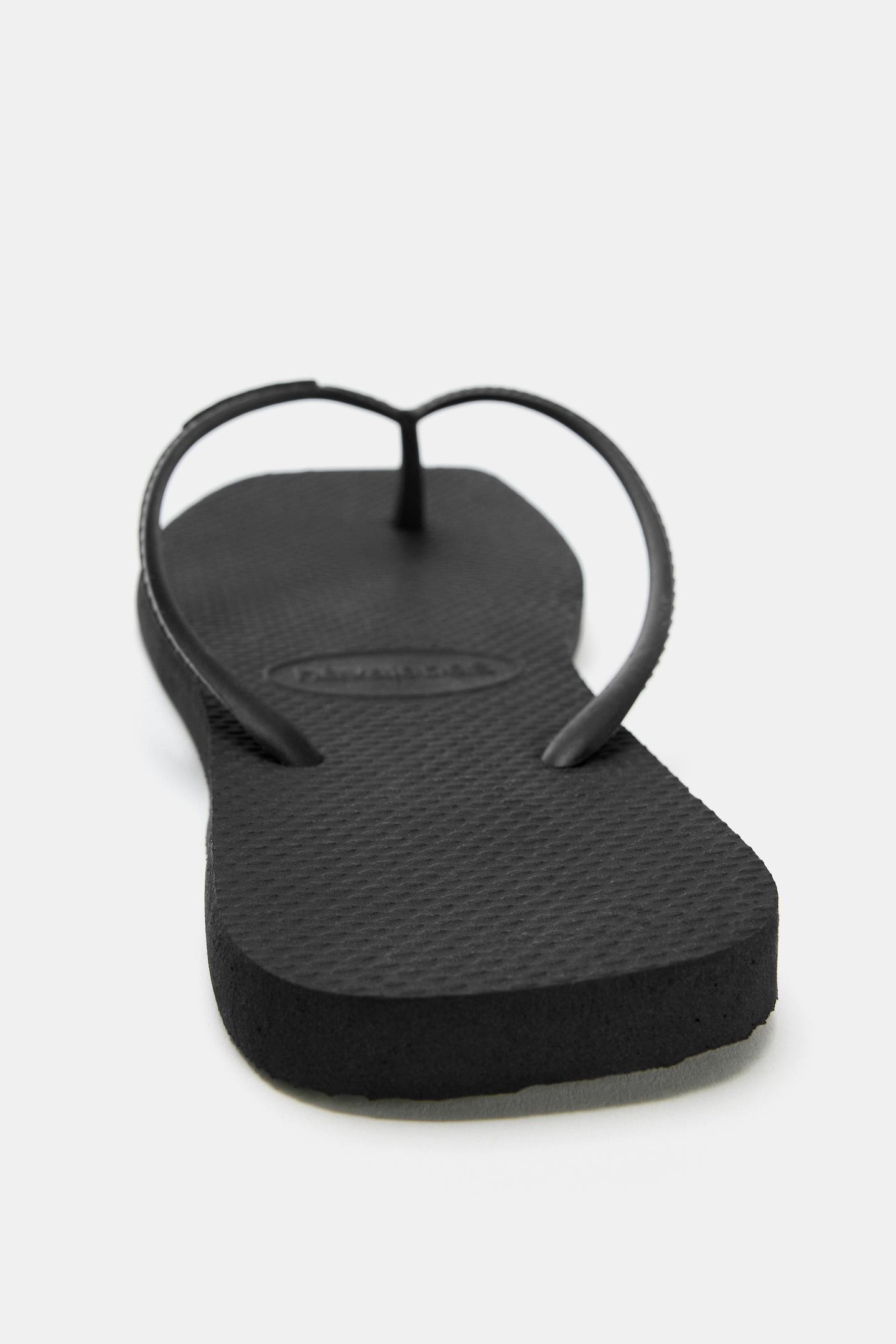 Сандалии Havaianas ® x ZARA Sandals, цвет: Чёрный — фото 5