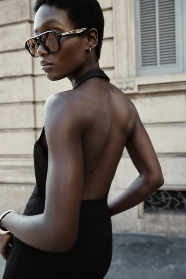 HALTER WAISTCOAT WITH POCKETS - Black by Zara