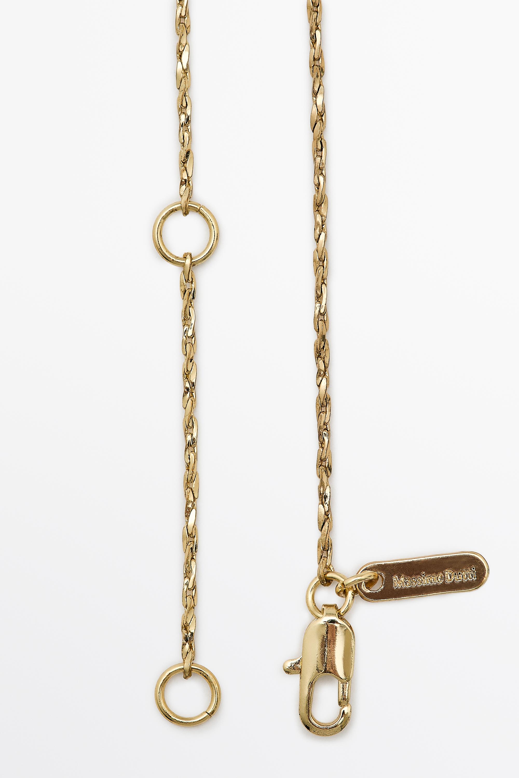 Collier pièce cristal antique