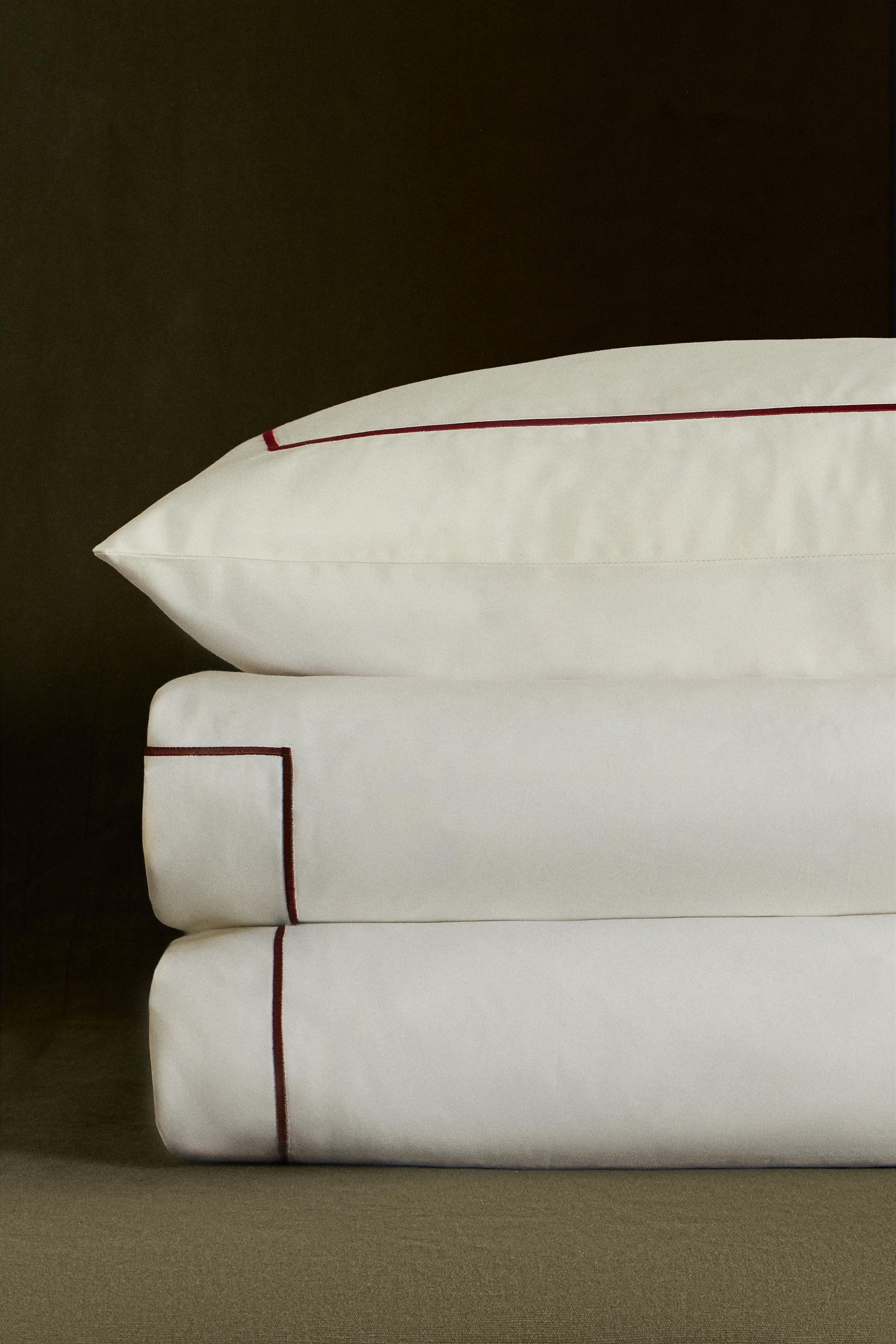 HOUSSE DE COUETTE PASSEPOIL NOËL SATIN (300 FILS)