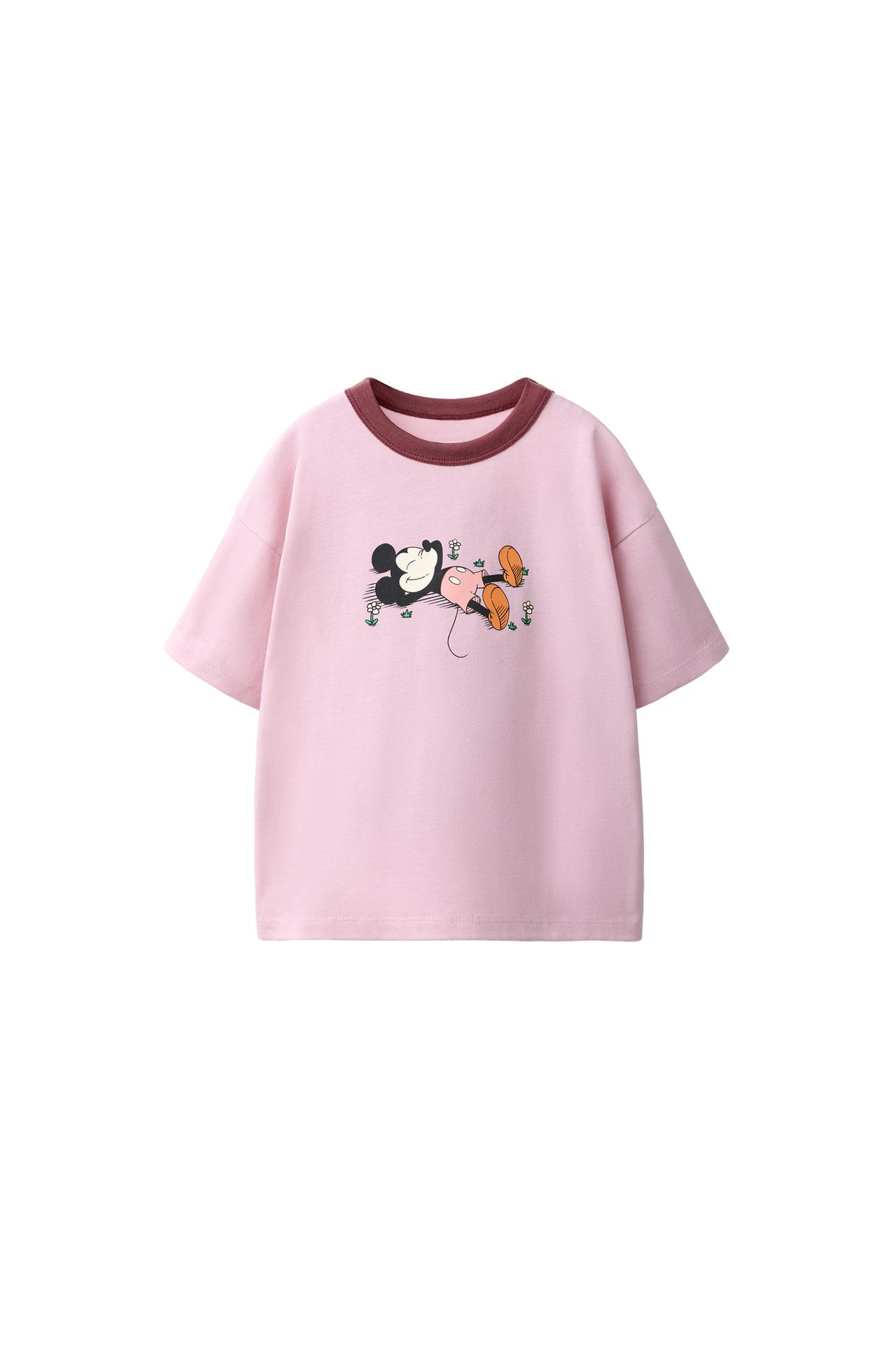 ФУТБОЛКА С ПРИНТОМ И ВЫШИВКОЙ MICKEY MOUSE © DISNEY
