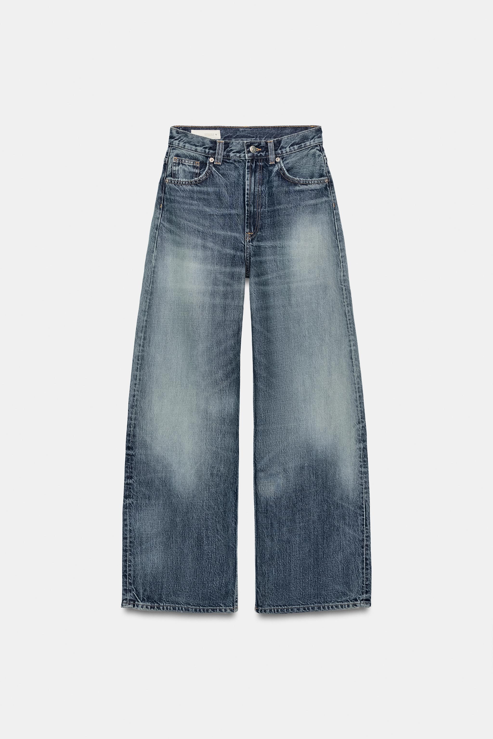 TRF EXTRA WIDE LEG HIGH RISE JEANS