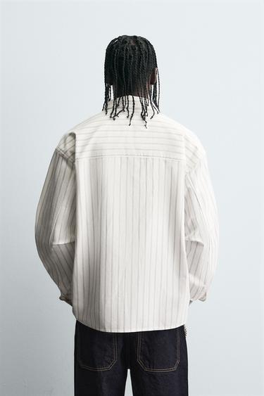 CHEMISE RAYURES POCHE - rayures de Zara - Image 2