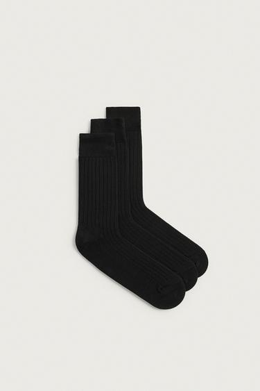 CALCETINES CANALÉ PACK 3 - Negro de Zara