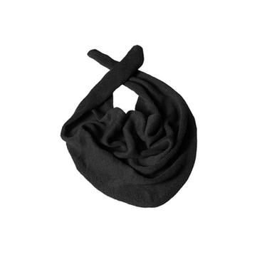 100% LINEN KNITTED BANDANNA - Charcoal by Zara
