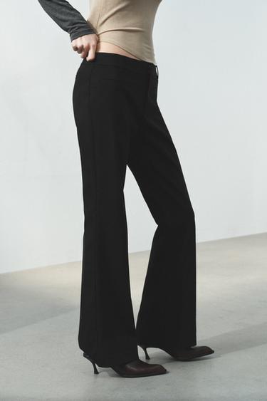 PANTALON FLARE - Noir de Zara - Image 2