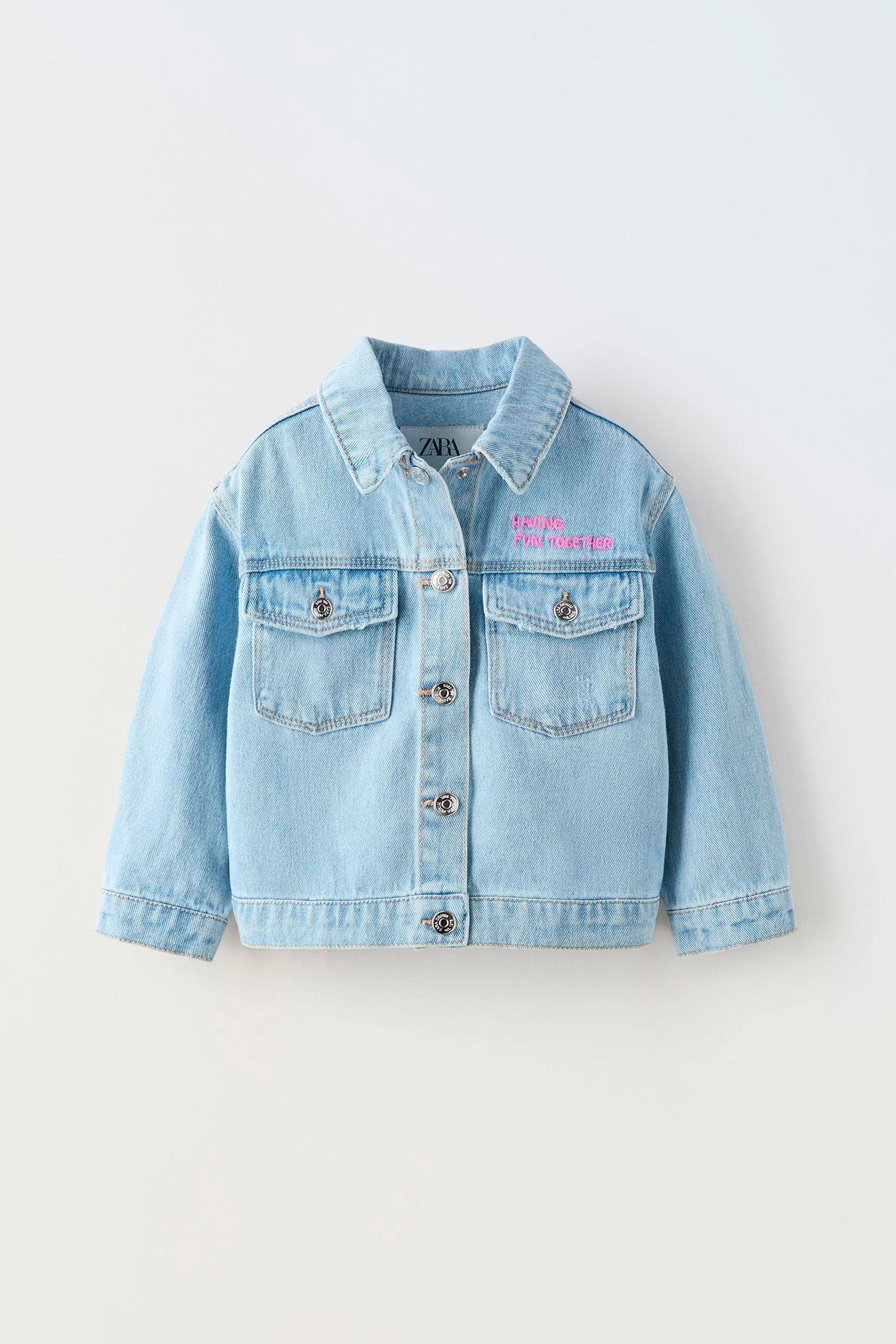 Basic denim jacket zara on sale