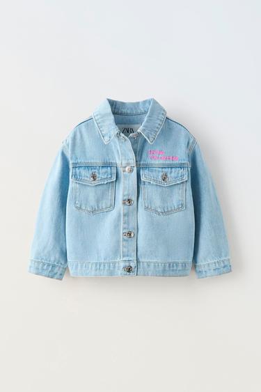 VESTE EN DENIM GRAFFITI MINNIE MOUSE © DISNEY - Bleu de Zara - Image 0