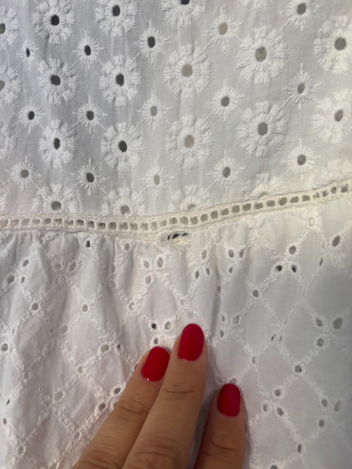 CROPPED SHIRT WITH CUTWORK EMBROIDERY - Image 6