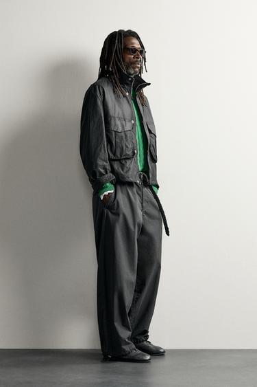 BLOUSON EFFET CIRÉ AARON LEVINE X ZARA - Noir de Zara - Image 3