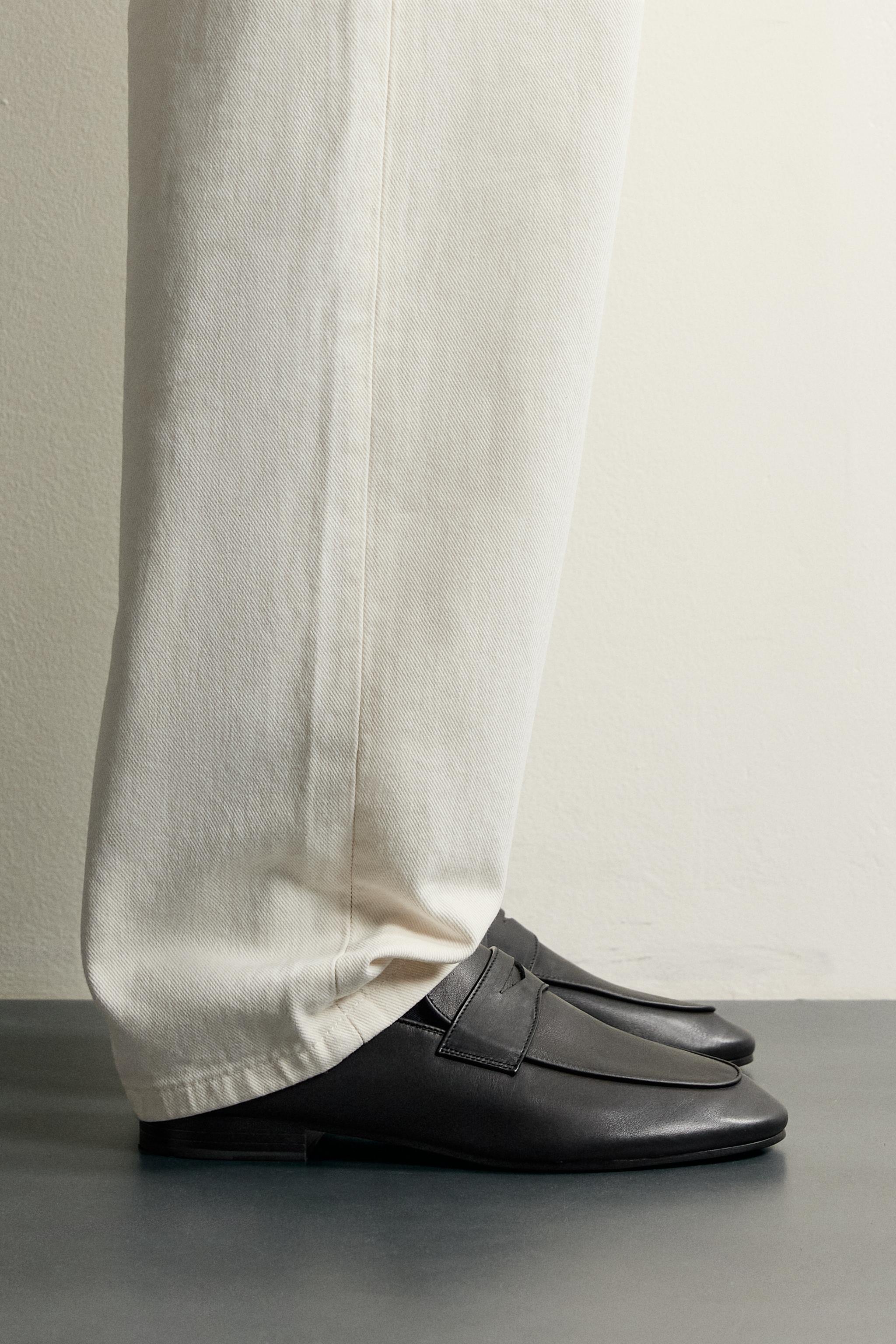 ペニーストラップ レザーローファー - ブラック | ZARA Japan / 日本