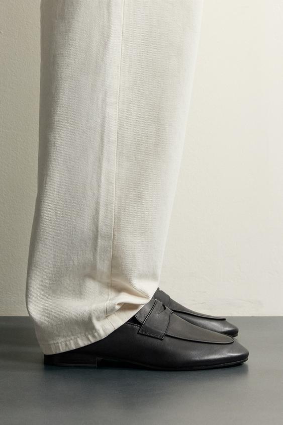 MOCASÍN PIEL ANTIFAZ - Negro de Zara - Imagen 0