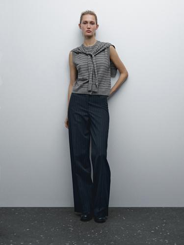 Veste sans manches en jersey 100 % laine - Gris de Zara - Image 0