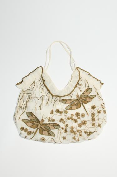 SHOPPER DETTAGLIO RICAMI - Dorato di Zara