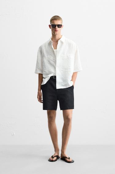 STRIPED JACQUARD SHIRT - White by Zara - Image 0