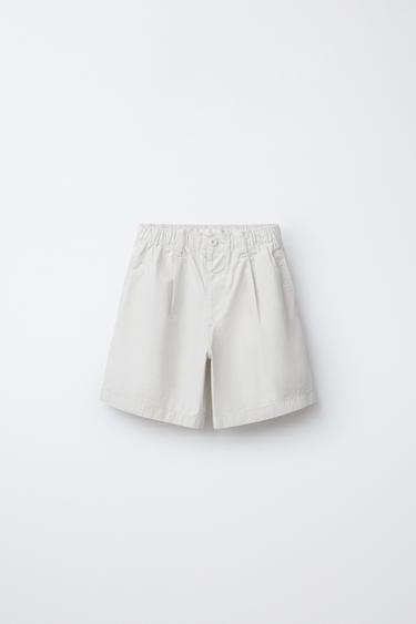BALLOON BERMUDA SHORTS WITH ELASTICATED WAIST - 771 by Zara