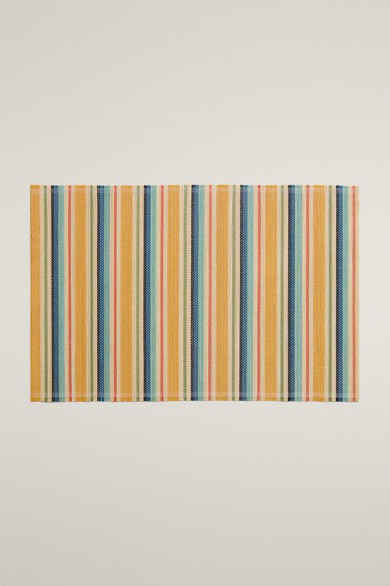 STRIPED BAMBOO PLACEMAT - Yellow by Zara - Image 0