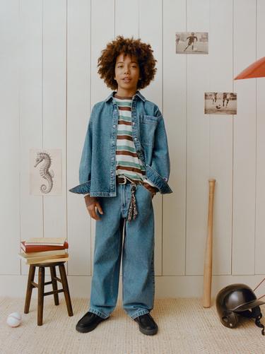 LEATHER BINDING SHOES - Black by Zara