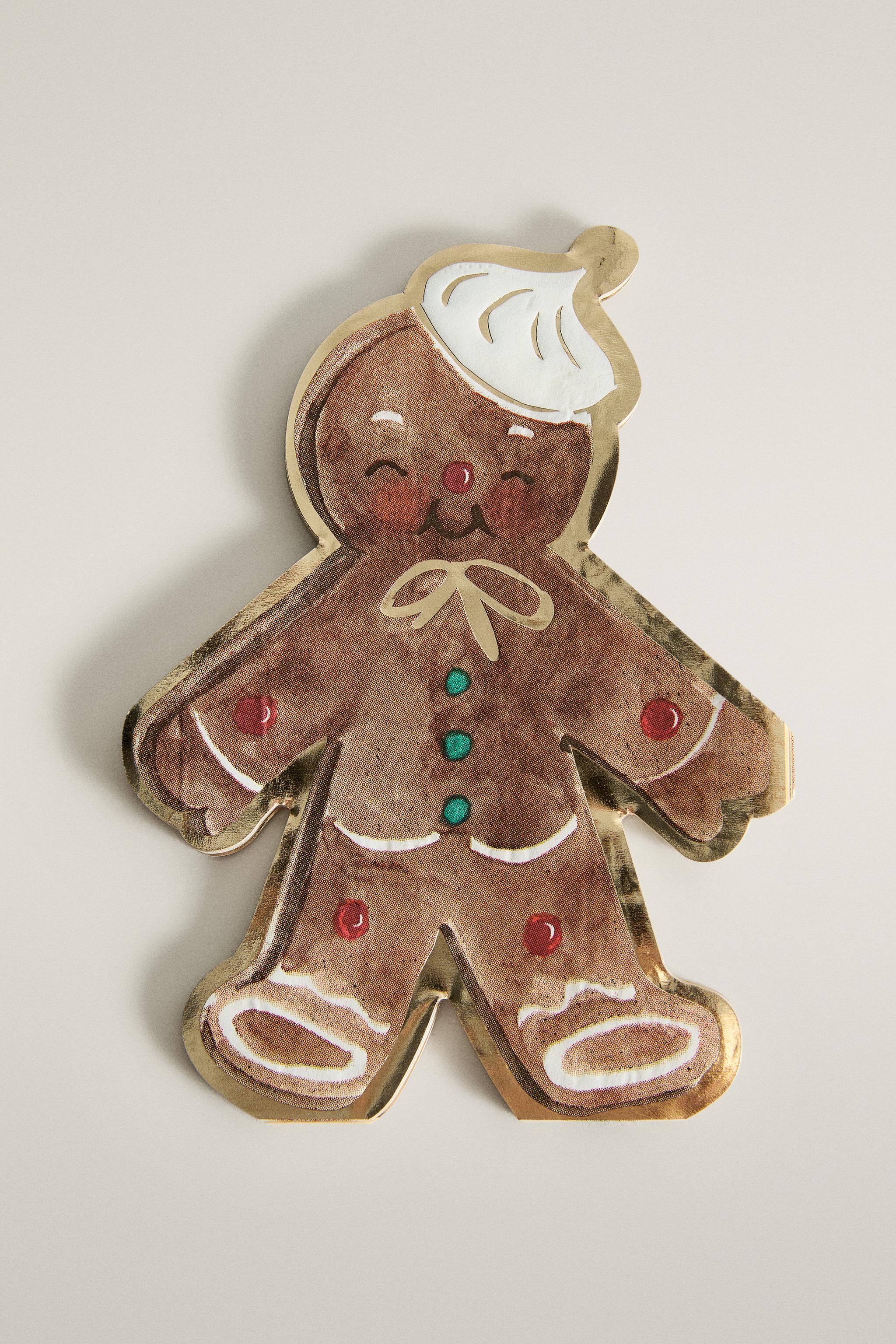 CHRISTMAS GINGERBREAD PAPER NAPKINS (PACK OF 20)
