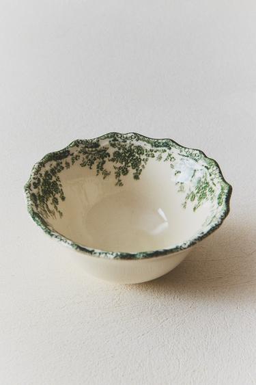 BOL APÉRITIF FAÏENCE FLORALE - Vert olive de Zara - Image 5
