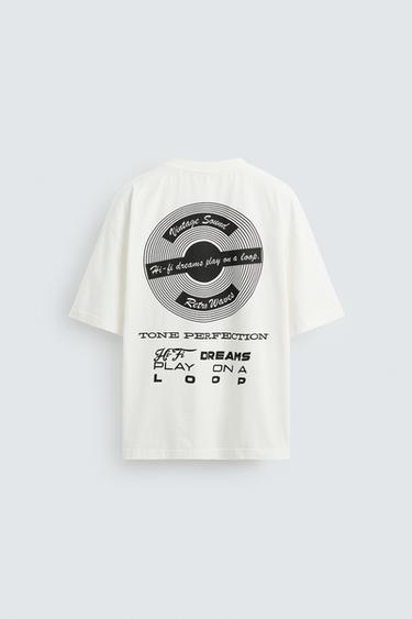 GRAPHIC PRINT T-SHIRT - White by Zara - Image 7
