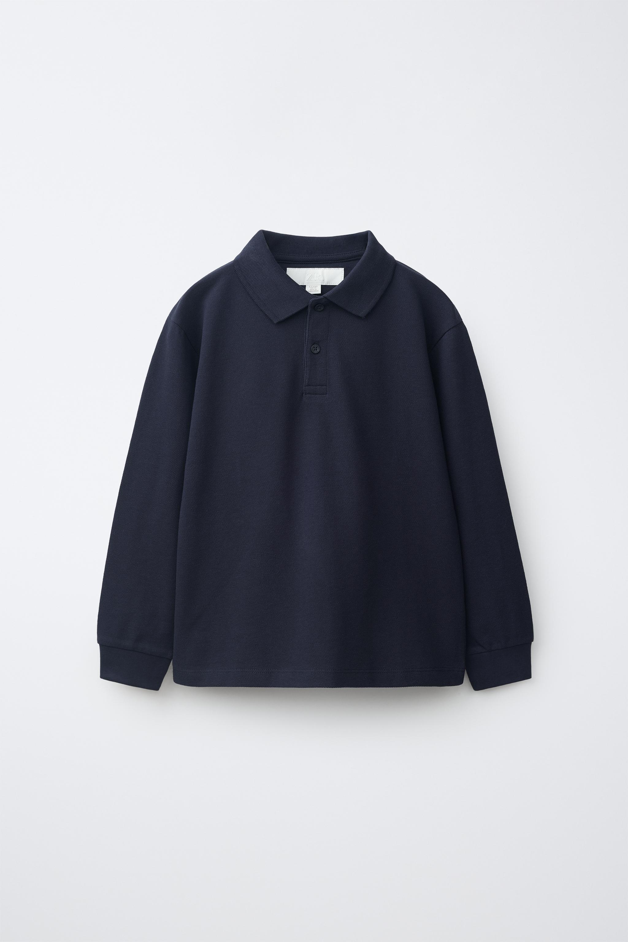 SOLID POLO SHIRT — Midnight blue