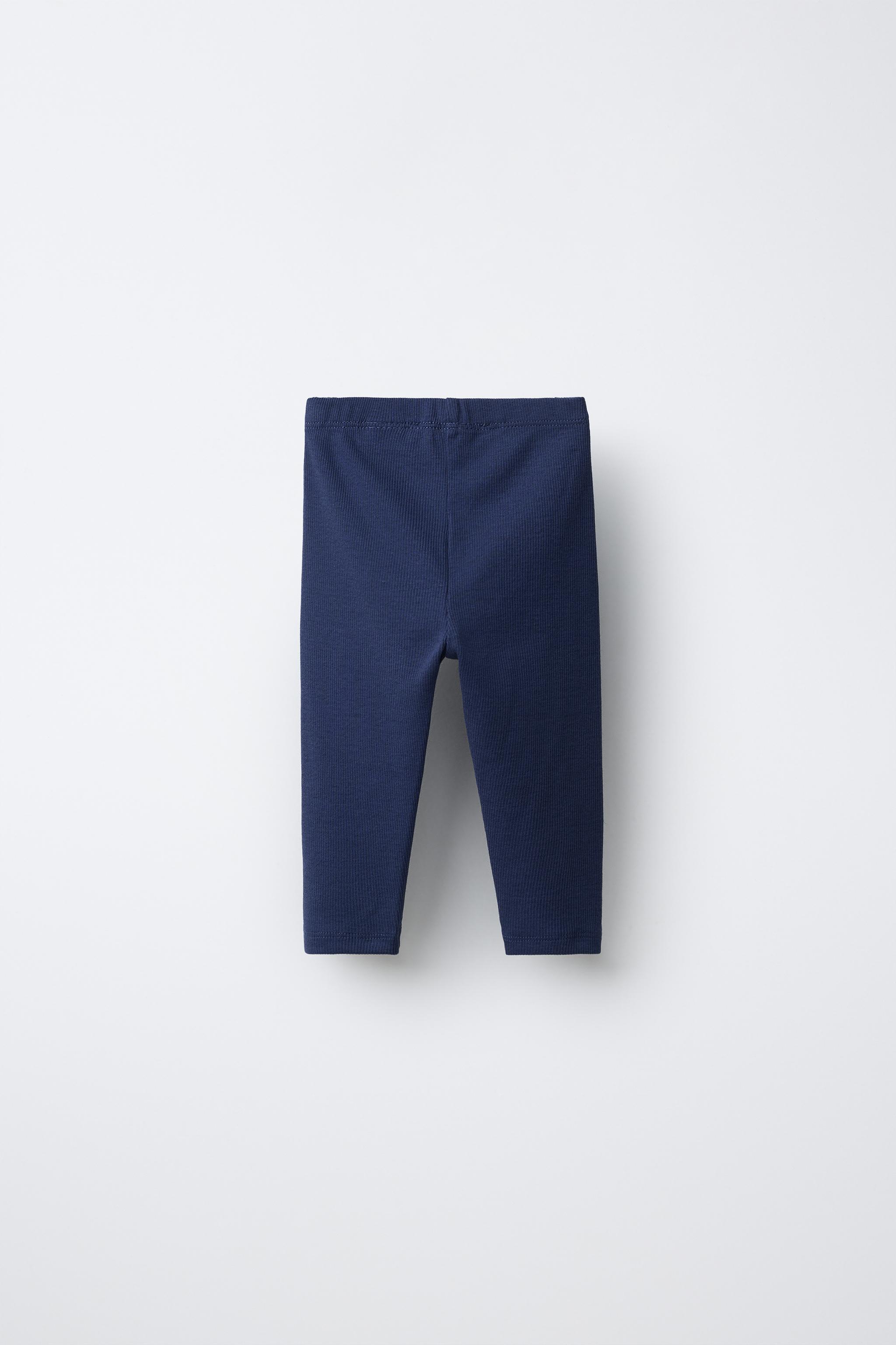 TWO-PACK OF PLAIN RIBBED LEGGINGS