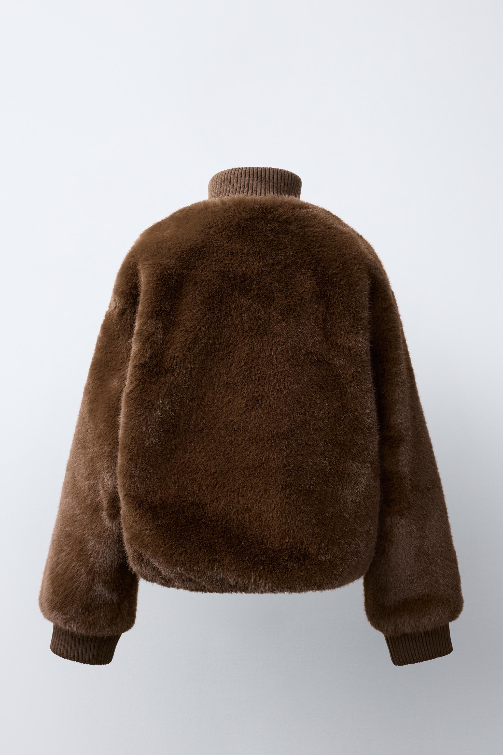 FAUX FUR-EFFECT JACKET