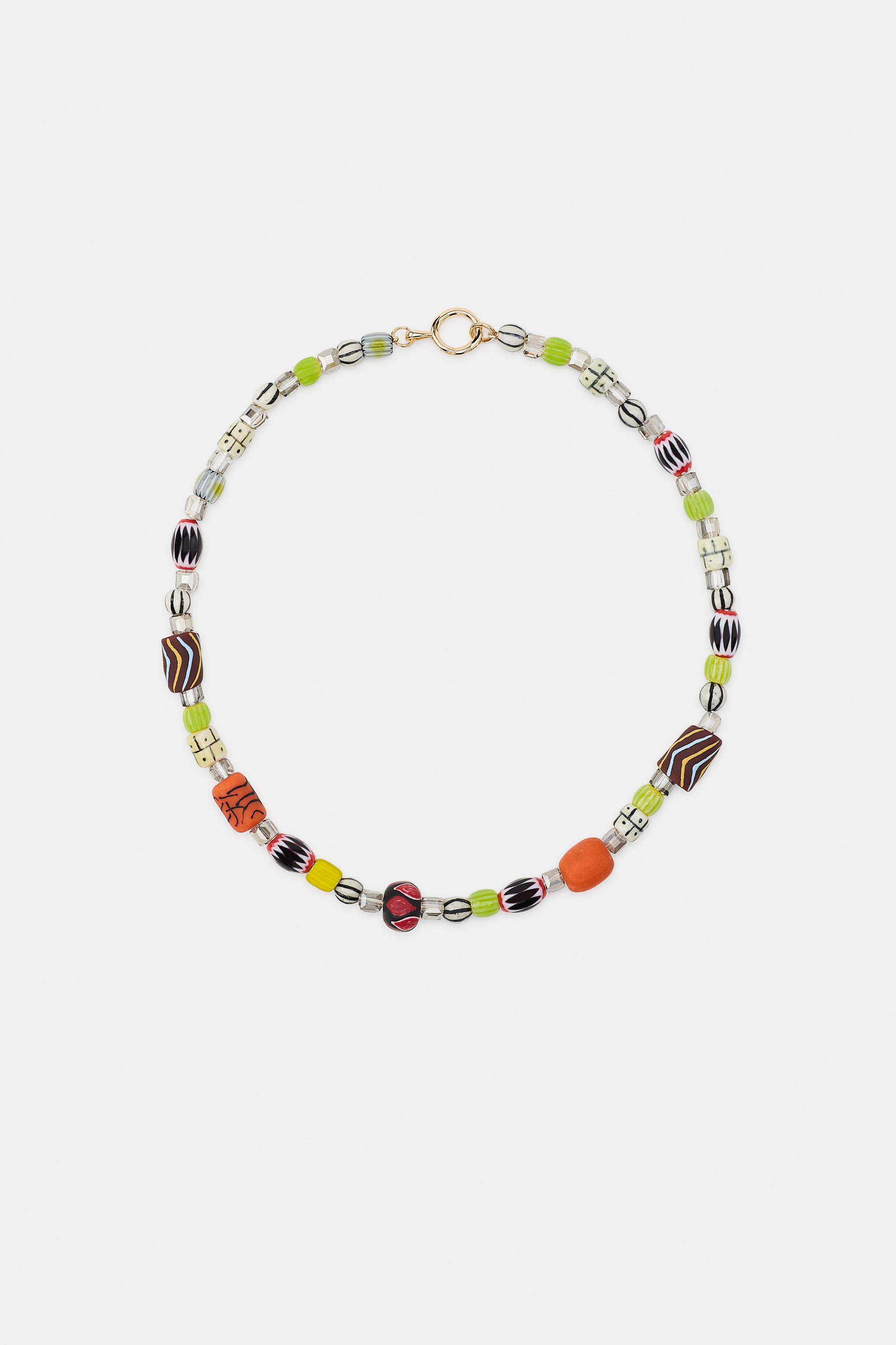 No.133じゃらじゃら✨ブレス‪orチャームෆ‪.*・゜b. CERAMIC PIECES NECKLACE - Multicolored | ZARA United States