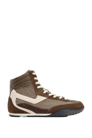 HOHER SNEAKER - Braun von Zara