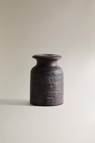 DECORATIVE BROWN CERAMIC REED DIFFUSER COVER - Black by Zara