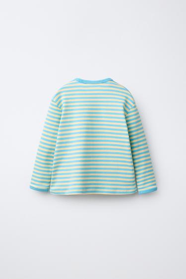 PYJAMA À RAYURES (1 AN ET DEMI - 6 ANS) - Bleu clair de Zara - Image 2