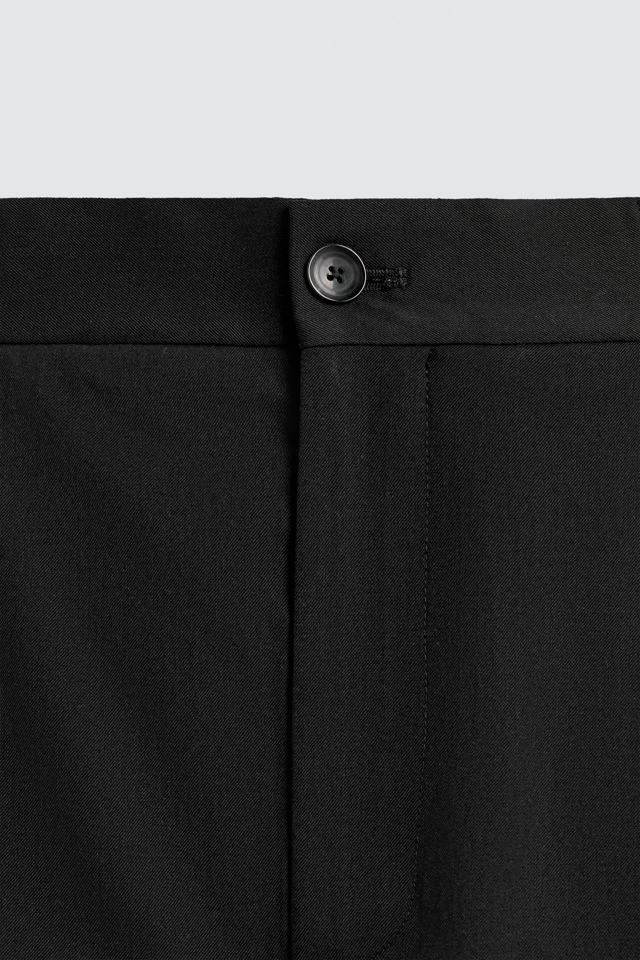 REGULAR FIT WOOL BLEND NON-IRON PANTS