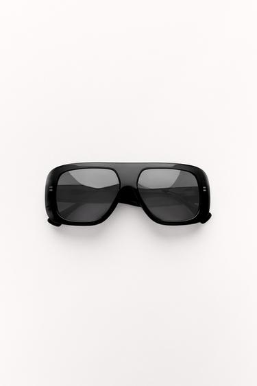 Zara ALL GLASS SUNGLASSES - Black