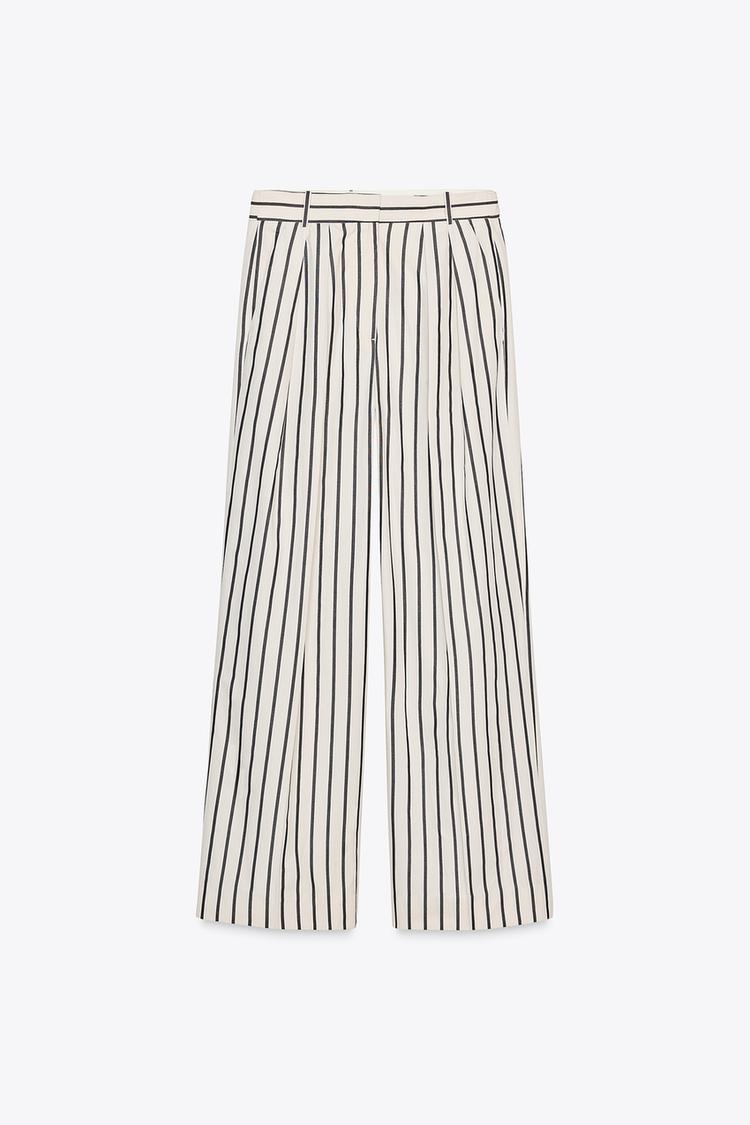 PANTALON À PINCES RAYURES ZW COLLECTION