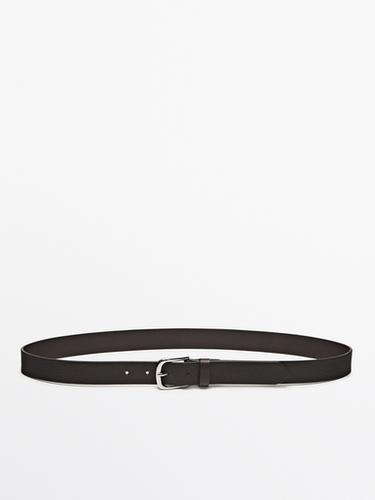 Cinturón piel napa soft - Marrón de Zara
