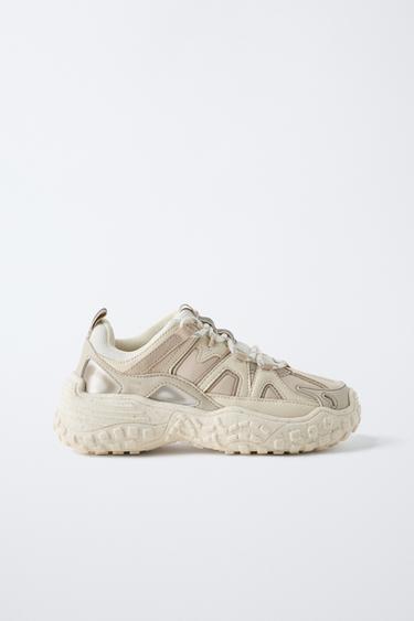 ZAPATILLA DEPORTIVA MULTIPIEZAS - Beige de Zara
