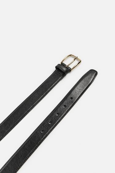 LEATHER BELT - Black by Zara - Image 1