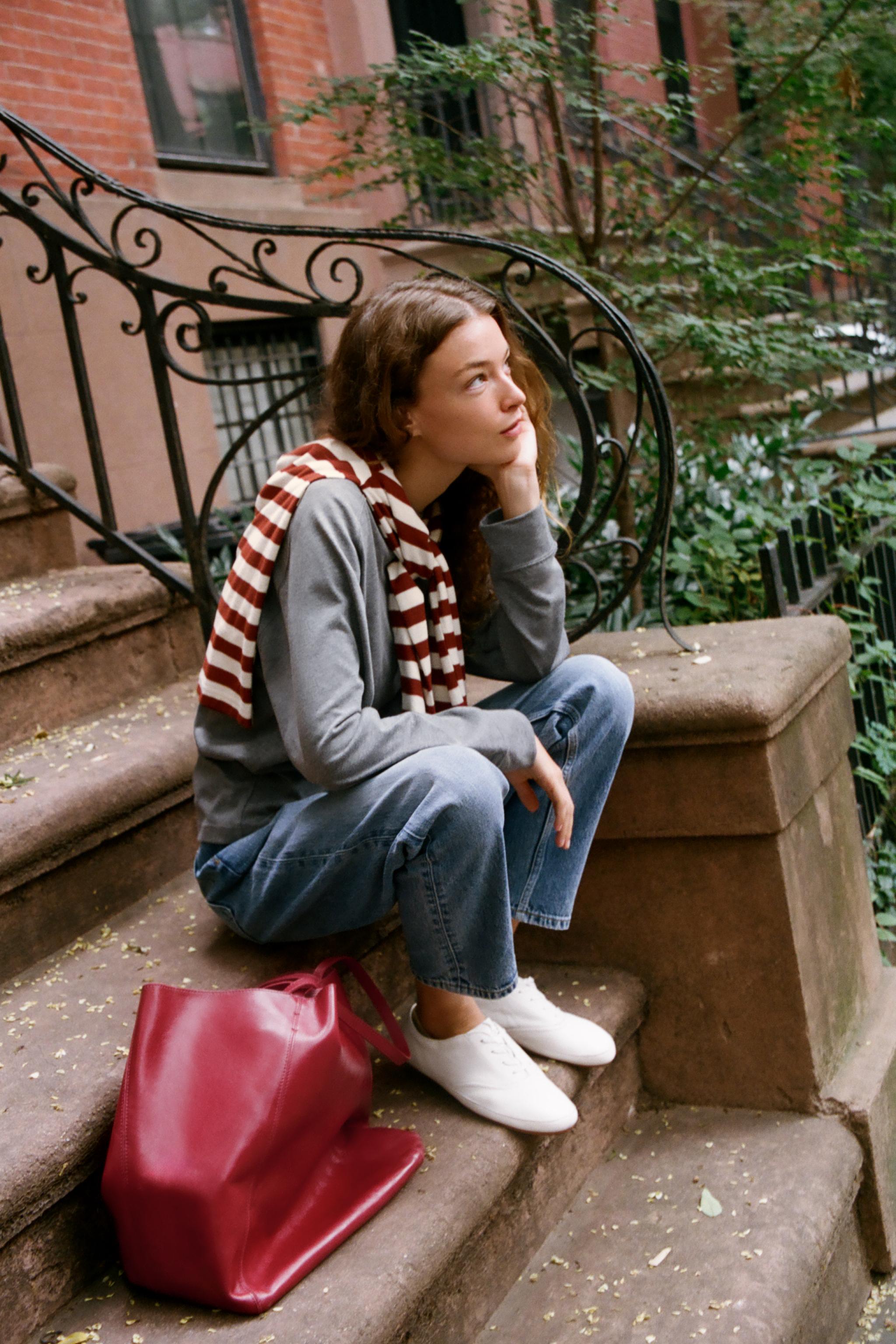 Zara CREW NECK SWEATSHIRT — фото 6