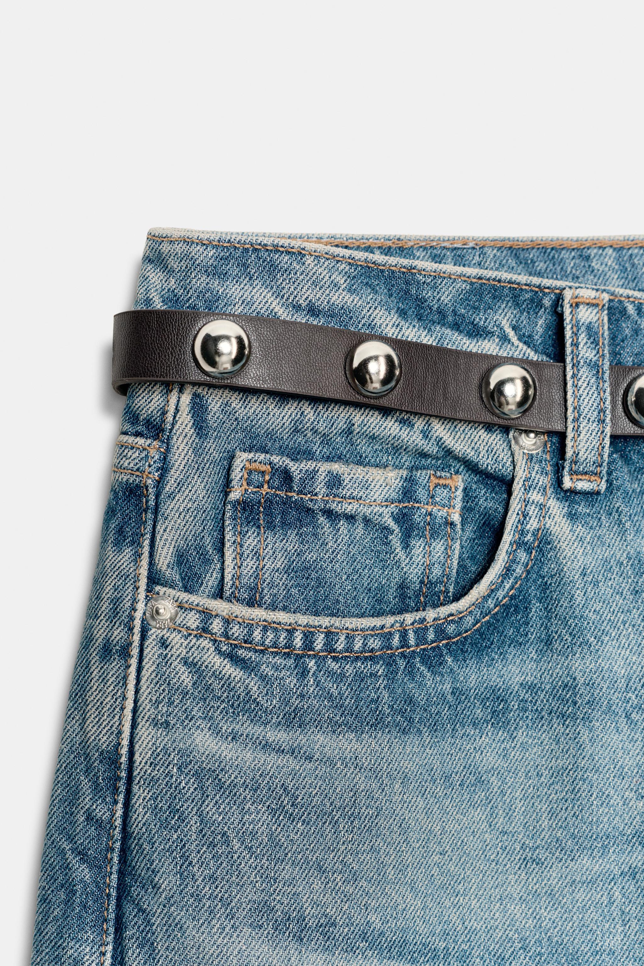 JEAN Z1975 DROIT EFFILÉ TAILLE HAUTE AVEC CEINTURE