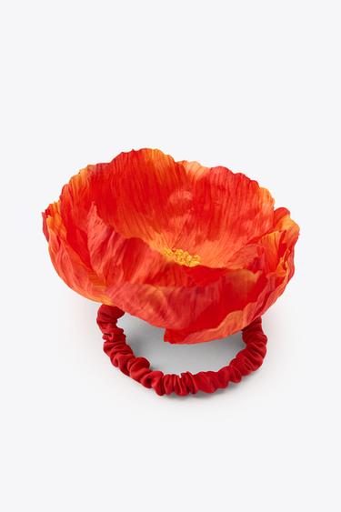 CHOUCHOU MAXI FLEUR - Rouge / Orange de Zara - Image 2