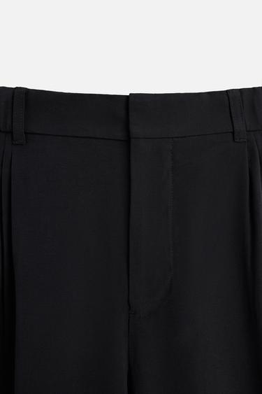 FLOWING TROUSERS WITH PLEATS - Anthracite grey by Zara - Image 9