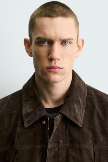 FAUX SUEDE JACKET - Brown by Zara - Image 5