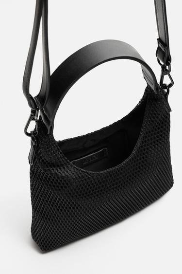 MESH CROSSBODY BAG - Black by Zara - Image 5