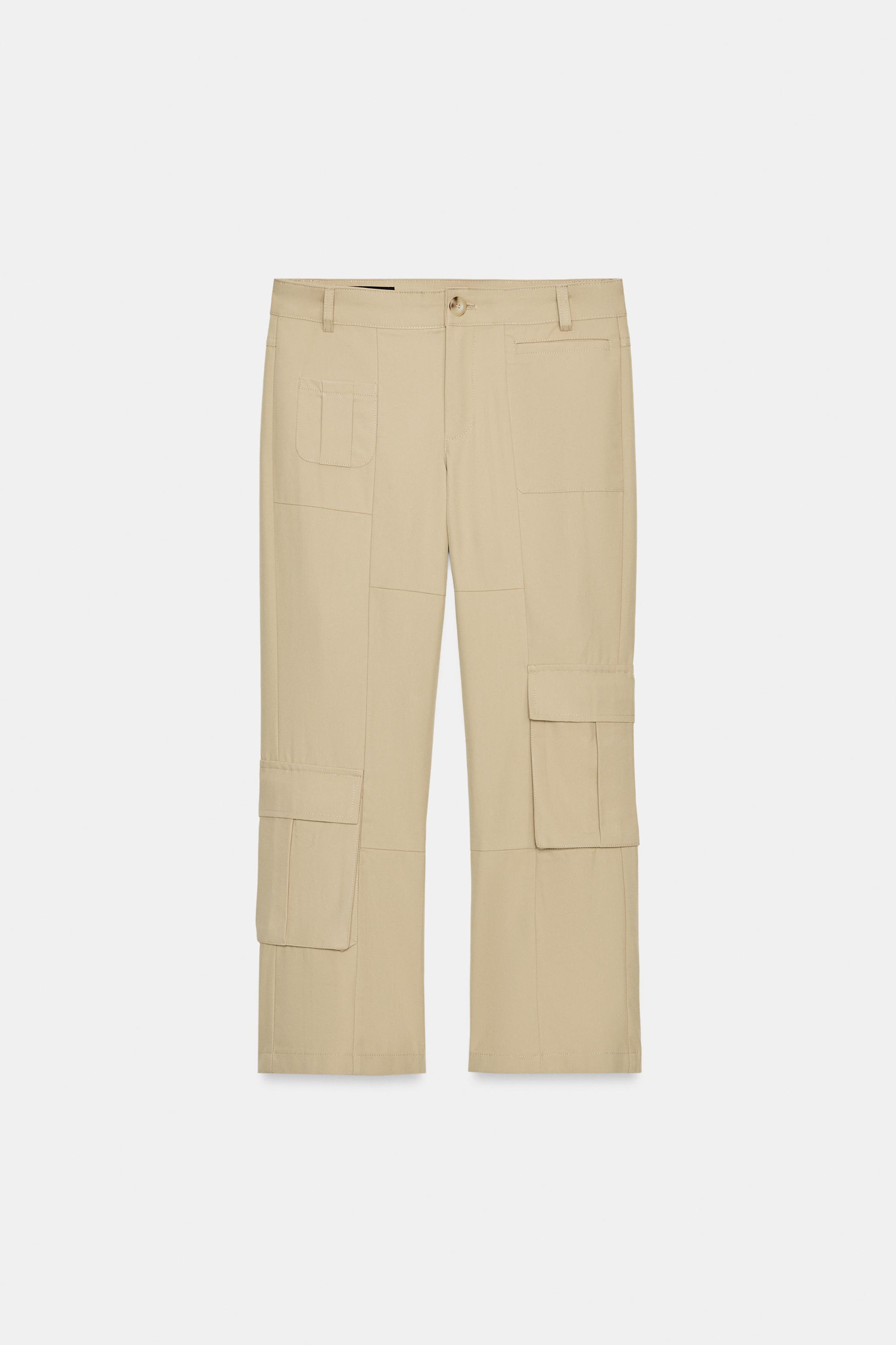 CEPLİ DÜZ PAÇA CROP PANTOLON - Görsel 5